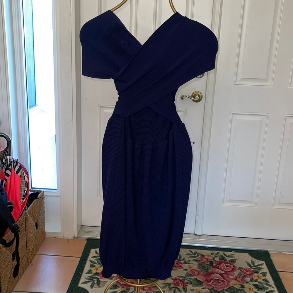 Yves Saint Laurent soft criss cross convertible dress